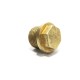 Brass Collar Hex Plug 